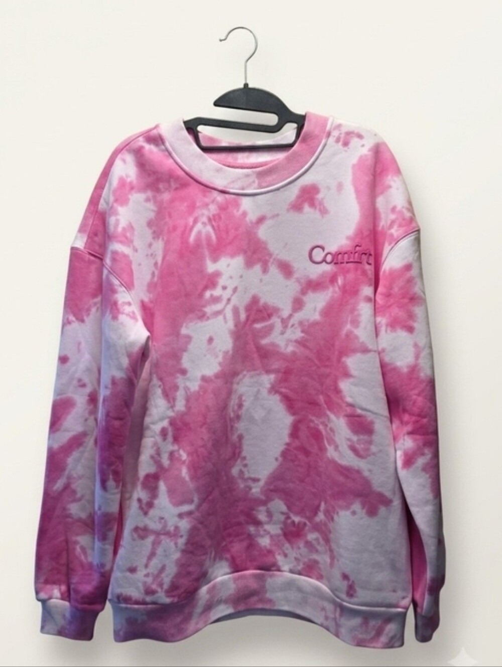 ✏️ NIB| Comfort Pink Tie-Dye Crewneck Sweatshirt